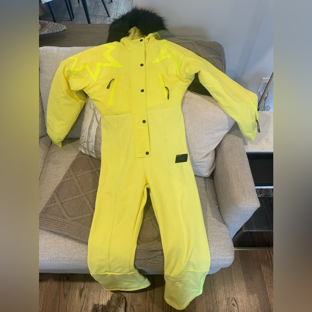 ASOS 4505 Ski suit with fur hood